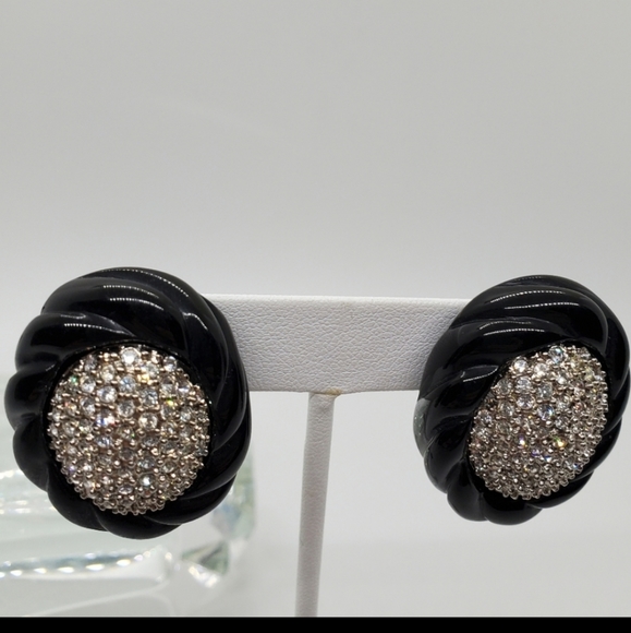 Vintage Kenneth Jay Lane Signed Rare Earrings - Picture 6 of 7